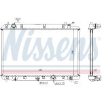 Radiador, refrigeración de motor NISSENS 68602A