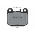 Kit de plaquettes de frein, frein à disque TEXTAR 2315702, Arrière