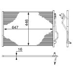 Condensator, airconditioning MAHLE AC 6 000S