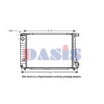 Motorradiateur  AKS DASIS 050210N