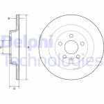 Jarrulevy DELPHI BG4950C takana, tuuletettu, erittäin hiilihappoinen, 2 kpl