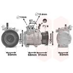 Klimakompressor VAN WEZEL 8300K145