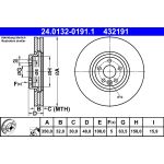 Disque de frein ATE 24.0132-0191.1