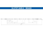 Cable de freno de mano ATE 24.3727-3420.2