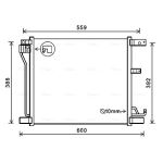 Condensator, airconditioning AVA COOLING DNA5401