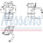 Kühler, Abgasrückführung FIRST FIT NISSENS 989421