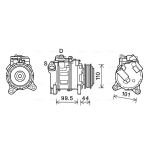 Airco-compressor AVA COOLING BWAK492
