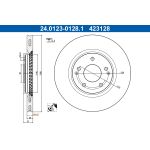 Disque de frein ATE 24.0123-0128.1