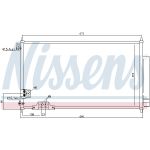 Condensatore, impianto di climatizzazione NISSENS 94788