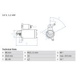 Démarreur BOSCH 0 986 024 010
