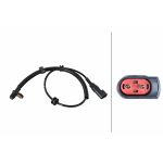 Sensor do ABS traseiro, direito HELLA 6PU 358 252-261