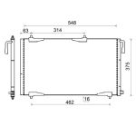 Condensatore, impianto di climatizzazione MAHLE AC 501 000S