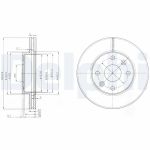 Disque de frein DELPHI BG3802