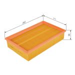 Luftfilter BOSCH FILTRY 1 457 433 607