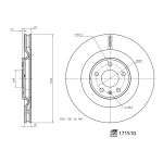 Bromsskiva FEBI 171510, 1 Stycke