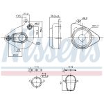 Ölkühler, Motoröl NISSENS 91362