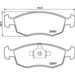 Bromsbeläggssats, skivbroms BREMBO P 23 192