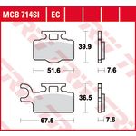 Juego de pastillas de freno TRW MCB714EC