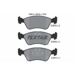 Kit de plaquettes de frein, frein à disque TEXTAR 2197502, Avant