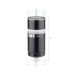 Kraftstofffilter UFI 24.A70.00