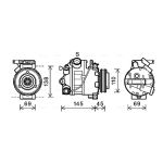 Klimakompressor AVA COOLING BWAK444