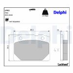 Levyjarrun jarrupalasarja DELPHI LP92