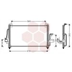 Condenseur (climatisation) VAN WEZEL 81005040