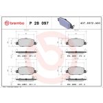 Levyjarrun jarrupalasarja BREMBO P 28 097