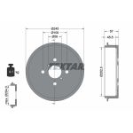 Bremstrommel TEXTAR 94045200