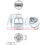 Interruptor de presión, aire acondicionado NISSENS 301008
