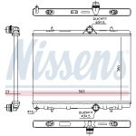 Radiador, refrigeración del motor NISSENS 636043