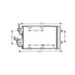 Condensator, airconditioning AVA COOLING OL5454D
