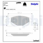 Remblokkenset, schijfrem DELPHI LP3638