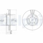 Bromsskiva DELPHI BG2507