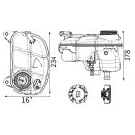 Ausgleichsbehälter, Kühlmittel MAHLE CRT 298 000S