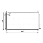 Condensator, airconditioning AVA COOLING TO5718D