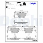 Remblokset DELPHI LP3517, voor
