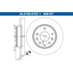 Disque de frein ATE 24.0109-0187.1