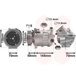 Klimakompressor VAN WEZEL 0100K145