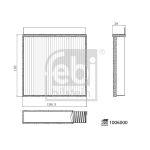 Filtre, air de l'habitacle FEBI BILSTEIN 1006000