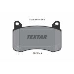Kit de plaquettes de frein, frein à disque TEXTAR 2615201, Avant
