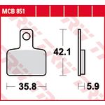 Jeu de plaquettes de frein TRW MCB851