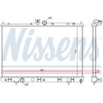Radiador, refrigeración del motor NISSENS 628972