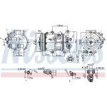 Compressor, airconditioning ** FIRST FIT ** NISSENS 890650