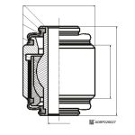 Soporte/cojinete de suspensión de rueda BLUE PRINT ADBP860194