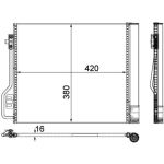 Condensator, airconditioning MAHLE AC 488 000P
