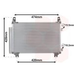 Condensador, sistema de ar condicionado VAN WEZEL 53005665