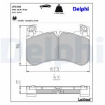 Bremsbelagsatz DELPHI LP3540, Vorne