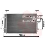 Condensator, airconditioning VAN WEZEL 83005102