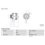 Generator BOSCH 0 986 040 531